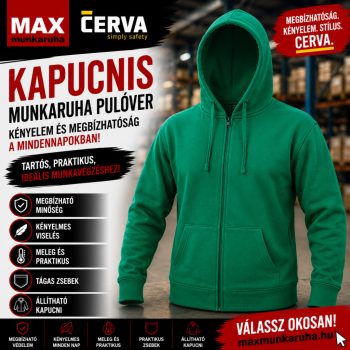 NAGAR kapucnis jó minőségű pulóver